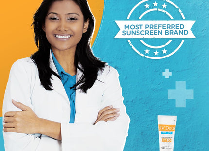 Brinton UV Doux Blue Sunscreen Gel SPF 50 pa+++ UVA/UVB, 50 gm | brinton