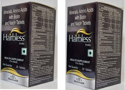 Mankind Hairbless 30 tab Pack of 2