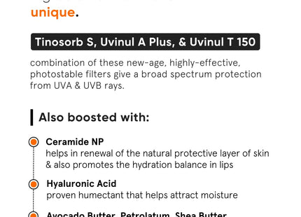 Minimalist Spf 30 Lip Balm With Ceramides & Hyaluronic Acid | Lip Protection & Nourishment | For Women & Men | 8 Gm