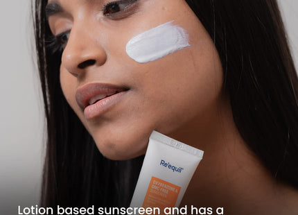 RE' EQUIL Oxybenzone and OMC Free Sunscreen For Oily, Sensitive & Acne Prone Skin, SPF 50 PA+++ - 50g
