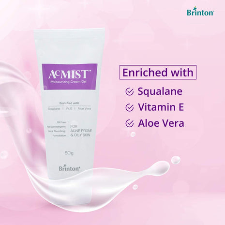 AcMist Moisturizing Cream Gel, 50 gm | brinton