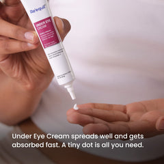 RE' EQUIL Under Eye Cream for Dark Circles, Wrinkles, Puffy Eyes, and for all skin types - 20g