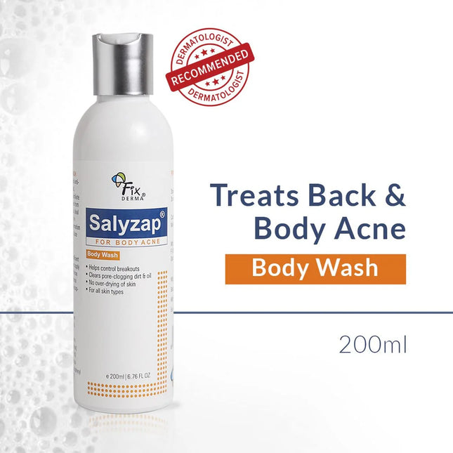 Salyzap for body acne body wash 200ml pack of 2