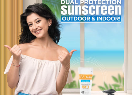 Brinton UV Doux Blue Sunscreen Gel SPF 50 pa+++ UVA/UVB, 50 gm | brinton