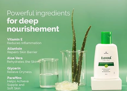 Elovera Lotion Ingredients - Aloe Vera & Vitamin E by Karissakart 