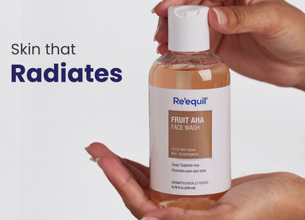 RE' EQUIL Fruit AHA Face Wash for Skin Brightening - 200ml