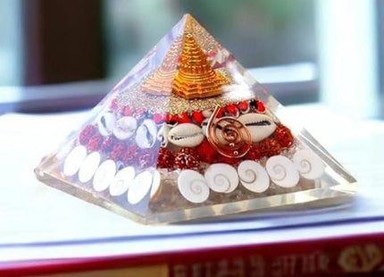 Gomti Chakra Original Shree Yantra Pyramid for Wealth and Prosperity Feng Shui vastu Items for Home for Good Luck Item Positive Energy Size 2.5-3 inch