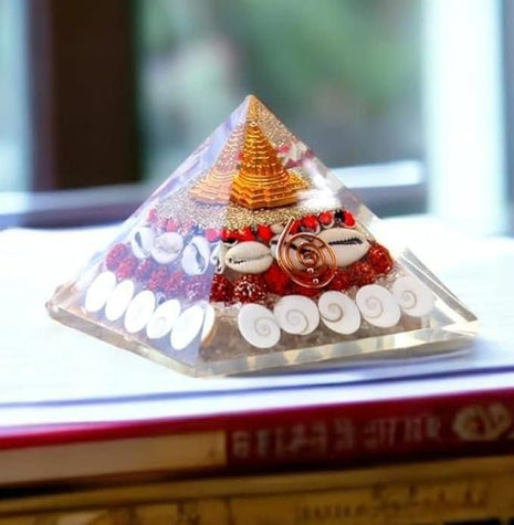 Gomti Chakra Original Shree Yantra Pyramid for Wealth and Prosperity Feng Shui vastu Items for Home for Good Luck Item Positive Energy Size 2.5-3 inch