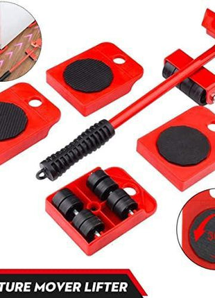 Furniture Lifter -Furniture Lifter Mover Tool Set Heavy Duty Furniture Shifting Lifting Moving Tool with Wheel Pads