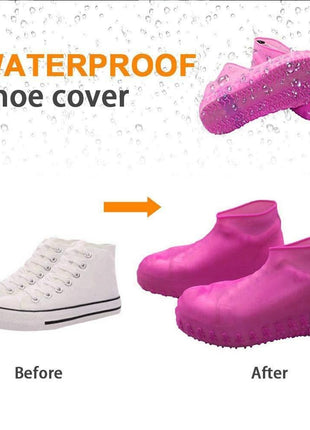 Shoe Cover-Silicone Reusable Anti skid Waterproof Boot Cover Shoe Protector