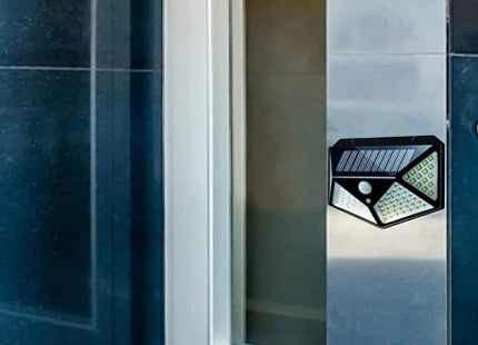 Solar Lights-Bright Solar Wireless Security Motion Sensor 100 Led Night Light for Home and Garden ,Outdoors