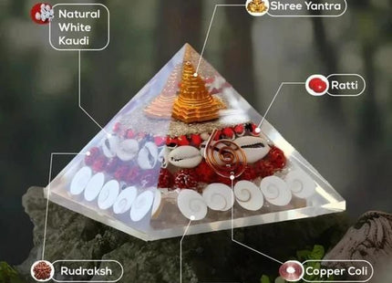 Gomti Chakra Original Shree Yantra Pyramid for Wealth and Prosperity Feng Shui vastu Items for Home for Good Luck Item Positive Energy Size 2.5-3 inch