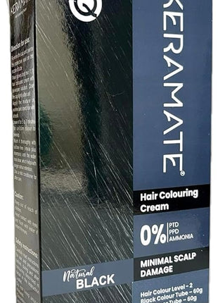 Klm keramate hair colouring cream natural black 60gm