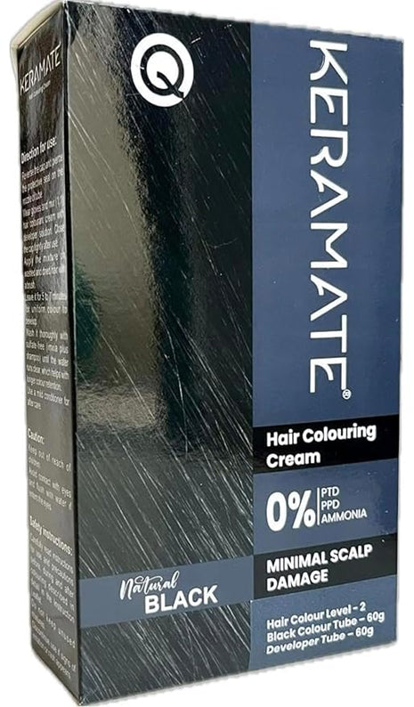 Klm keramate hair colouring cream natural black 60gm