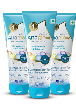 Ahaglow facewash 200gms pack of 3