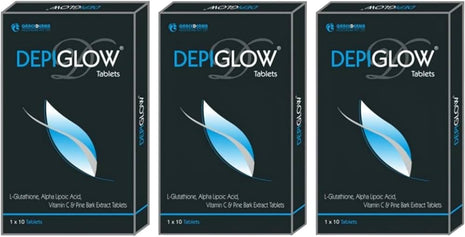 Depiglow tablets 1x10 pack of 3