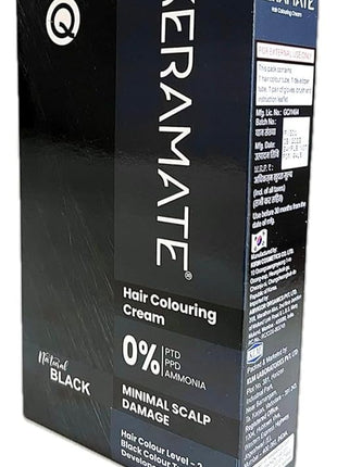 Klm keramate hair colouring cream natural black 60gm