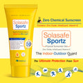 Regaliz Sunscreen For All Skin Type Sportz Physical (Zero Chemical) Sunscreen For Skin Type Gel: Advanced Spf 50+ Protection Against Uv, Blue Light And Pollution