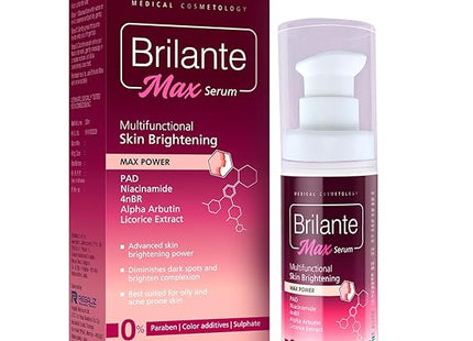 Regaliz Brilante Max Serum | Multifunctional Skin Brightening & Radiance Booster | Targets Dark Spots, Uneven Skin Tone, and Dullness | 30ml