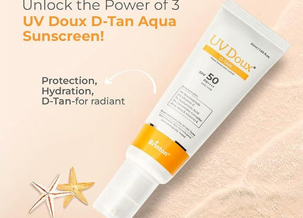 Brinton UV Doux D-Tan Aqua Sunscreen Lotion | SPF 50 PA++++ |50ML