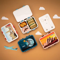 Nayasa Vitamax Insulated Lunchbox: Stainless Steel Inner, Leakproof, Durable - Perfect for School Kids, Brown