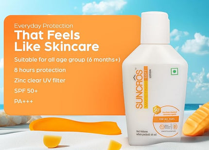 Suncros Matte Finish Soft Lotion SPF 50+ PA+++ 60ml