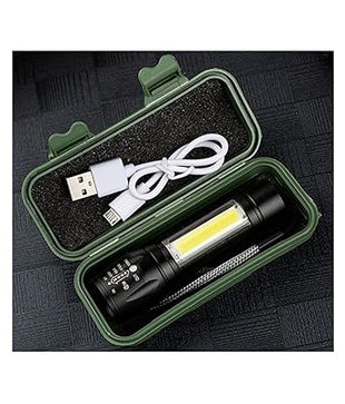 Led torch Small size Black Colored, 350 Lumen