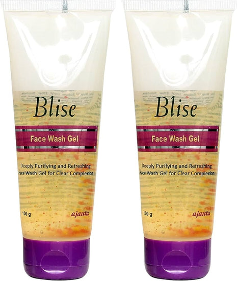 Blise face wash gel 100g pack of 2