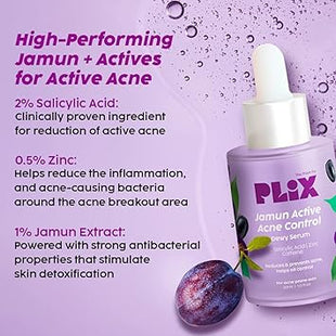 Plix jamun active acne control dewy serum 30ml