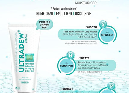 Vegetal Ultradew Moisturising Cream for Dry Skin 100gm.