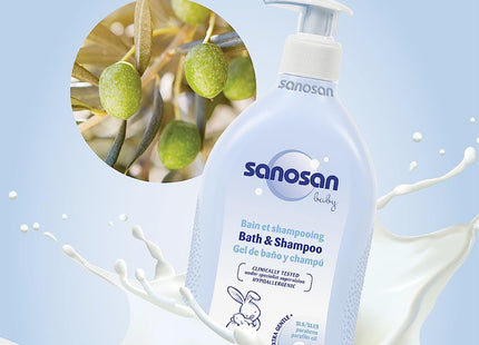 Sanosan Baby Bath Shampoo 500ml Glowderma