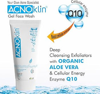 Acnoklin face wash gel 50g pack of 2