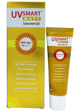 UV smart Matt SPF40 Plus Sunscreen Gel 50 gm