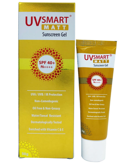 UV smart Matt SPF40 Plus Sunscreen Gel 50 gm