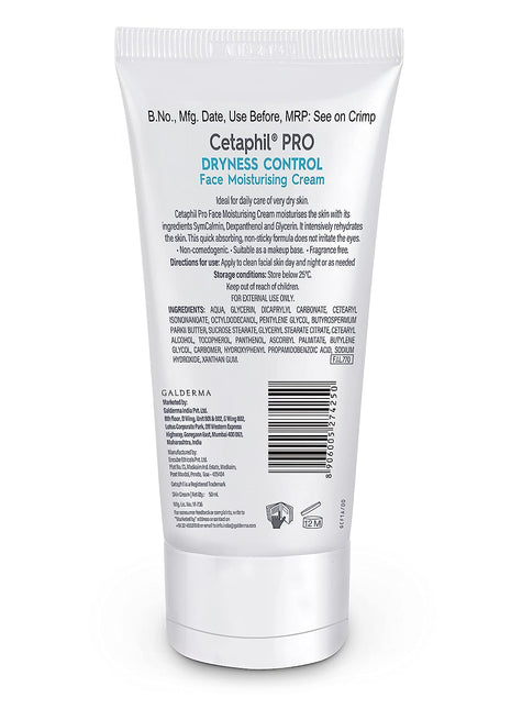 cetaphil pro dryness control face moisturising cream 50 ml | galderma