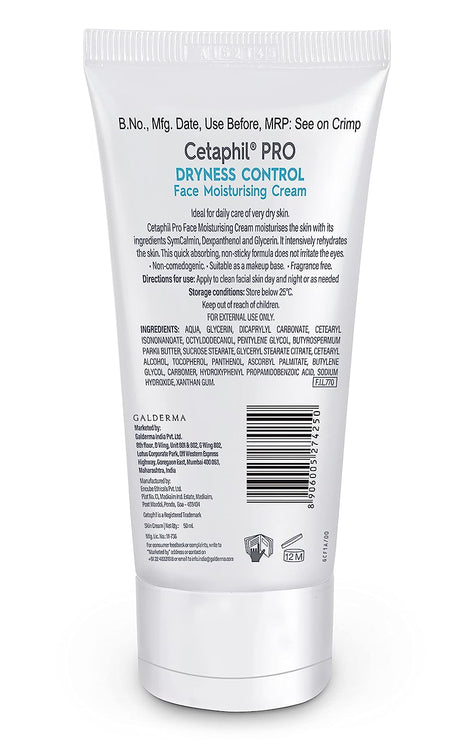 cetaphil pro dryness control face moisturising cream 50 ml | galderma