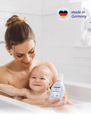 Sanosan baby bath & shampoo 200 ml | glowderma