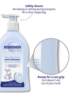 Sanosan Baby Bath Shampoo 500ml Glowderma