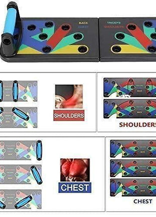 Push up Board for Men and Women 15 in 1 Push up Board for men and women PUSH UP BAR push up stand, pushup bars, gym equipment for men and women excersing equipment Chest Workout Equipment Black