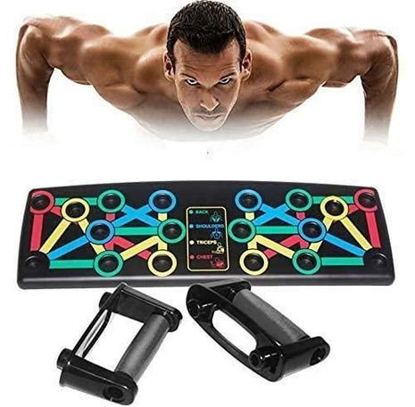 Push up Board for Men and Women 15 in 1 Push up Board for men and women PUSH UP BAR push up stand, pushup bars, gym equipment for men and women excersing equipment Chest Workout Equipment Black