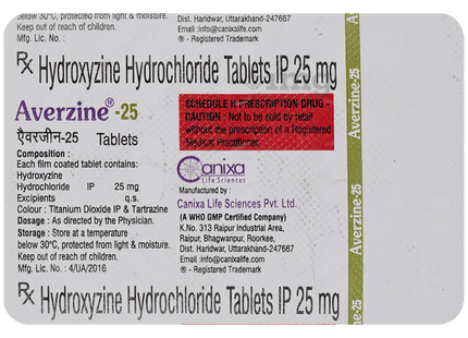 Averzine 25mg Tablet | Canixa