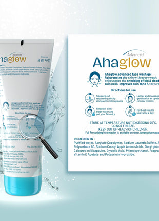 Ahaglow facewash 200gms pack of 3