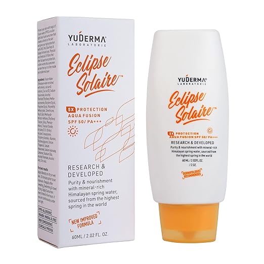 Yuderma Eclipse Solaire 5X PROTECTION Aqua Fusion SPF 50 Pa+++, 60 Ml