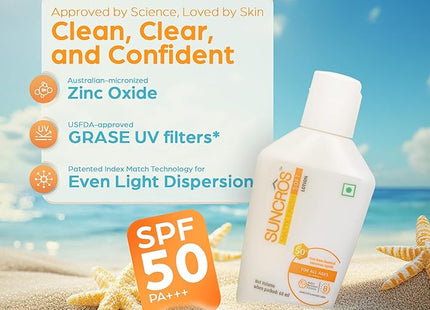 Suncros Matte Finish Soft Lotion SPF 50+ PA+++ 60ml