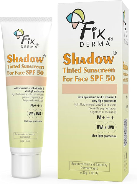 Shadow spf50 tinted sunscreen for face 30g