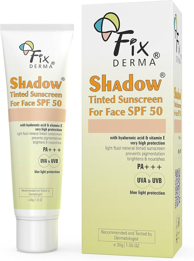 Shadow spf50 tinted sunscreen for face 30g