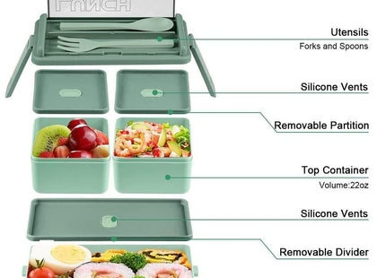 Lunch Box for Office Men and Lunch Box for Kids, Microwave Safe Lunch Boxes (Pack of 1,Multicolor, Plastic