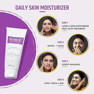 Step to Use Acmist Moisturizer 