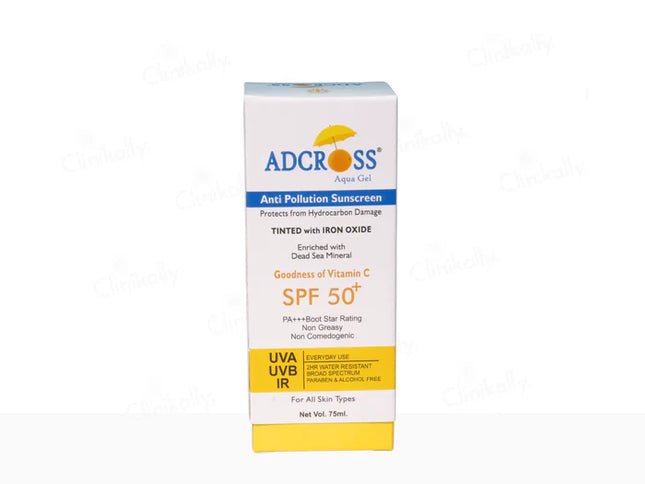 Adcross aqua sunscreen gel 75ml pack of 1