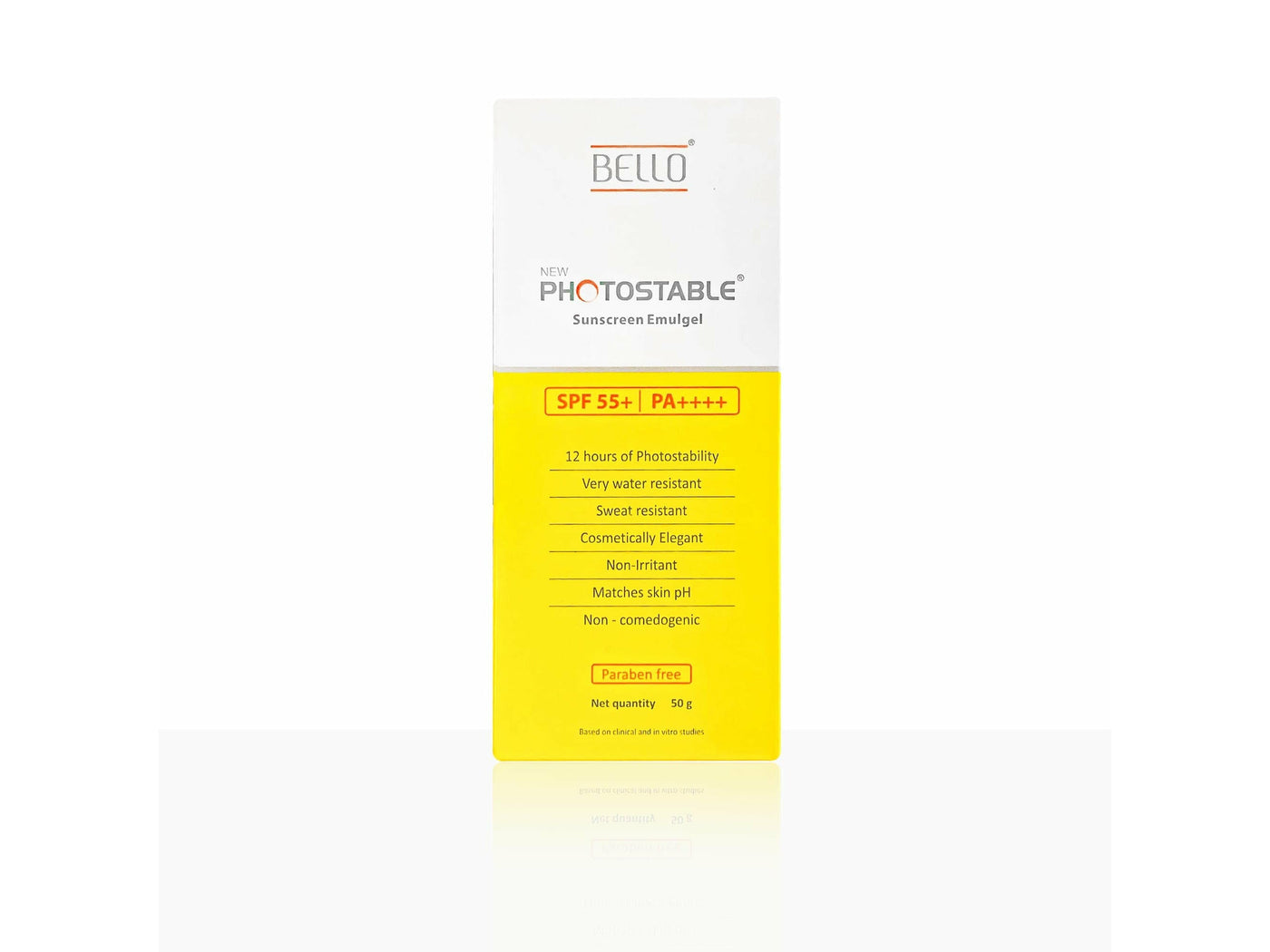 New Photostable Sunscreen Emulgel SPF 55+/PA++++
